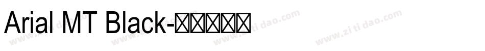 Arial MT Black字体转换